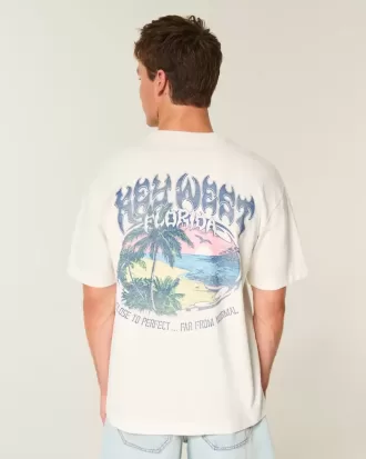 Boxy Heavyweight Key West Graphic Tee