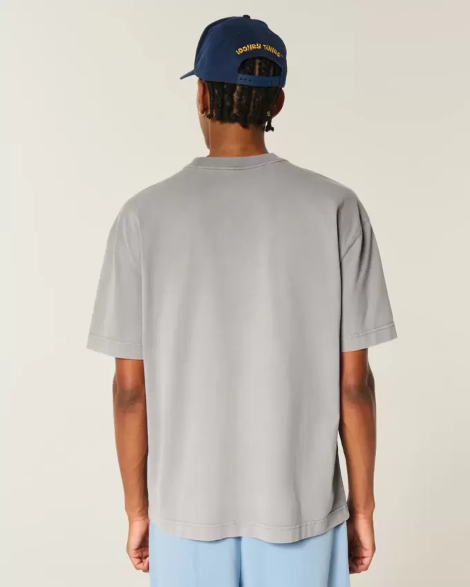 Boxy Heavyweight Logo Crew T-Shirt