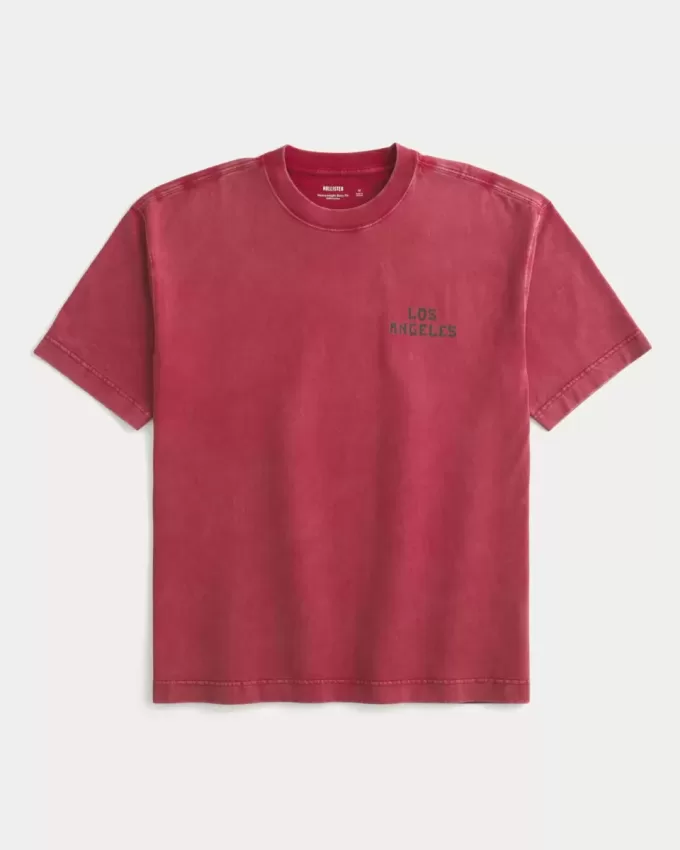 Boxy Heavyweight Los Angeles Graphic Tee