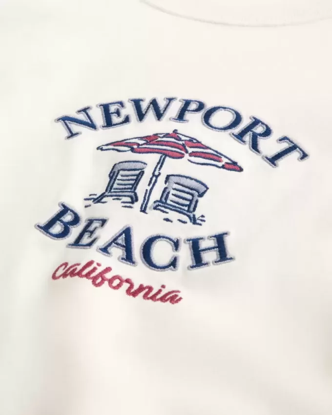 Boxy Heavyweight Newport Beach Graphic Tee