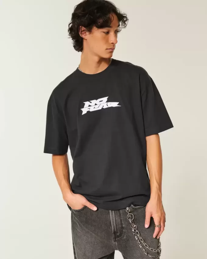 Boxy Heavyweight No Fear Graphic Tee Boxy Heavyweight No Fear Graphic Tee