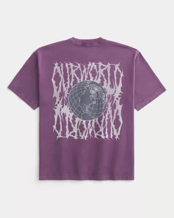 Boxy Heavyweight Our World Graphic Tee Boxy Heavyweight Our World Graphic Tee