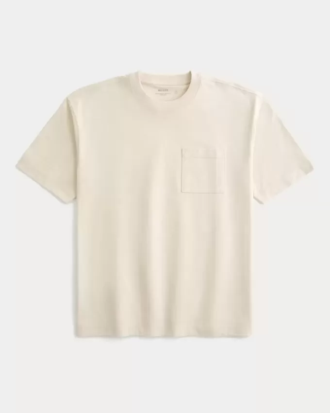 Boxy Heavyweight Pocket Crew T-Shirt