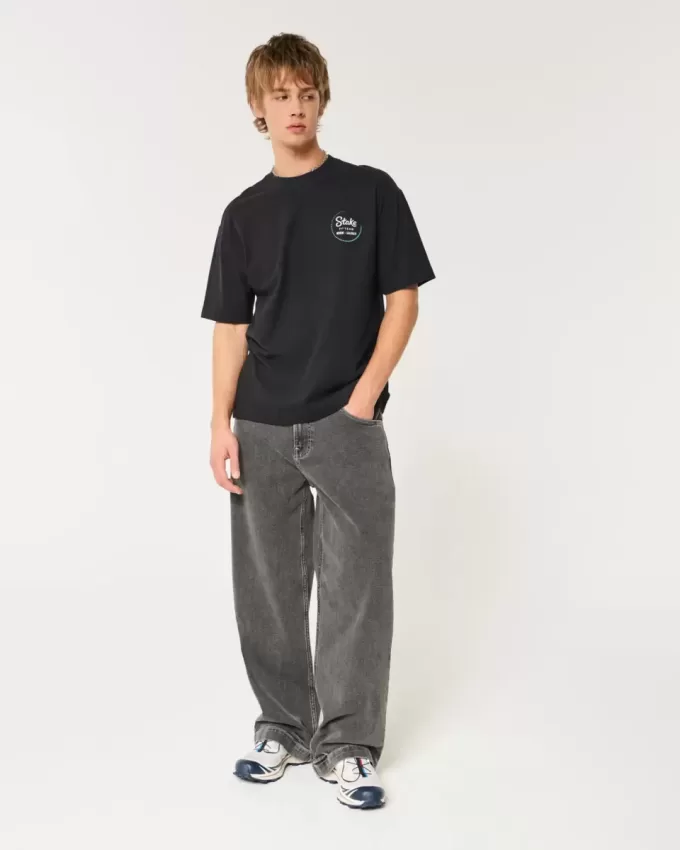 Boxy Heavyweight Stake F1 Team Kick Sauber Graphic Tee Boxy Heavyweight Stake F1 Team Kick Sauber Graphic Tee