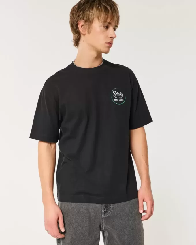 Boxy Heavyweight Stake F1 Team Kick Sauber Graphic Tee Boxy Heavyweight Stake F1 Team Kick Sauber Graphic Tee