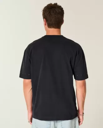 Boxy Heavyweight Star Embellished Crew T-Shirt