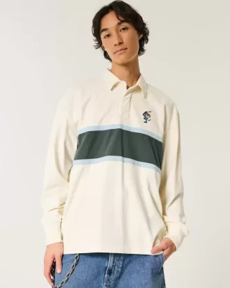 Boxy Heavyweight Tasmanian Devil Graphic Rugby Polo Boxy Heavyweight Tasmanian Devil Graphic Rugby Polo