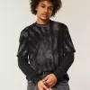 Boxy Heavyweight Tie-Dye Cotton Crew T-Shirt
