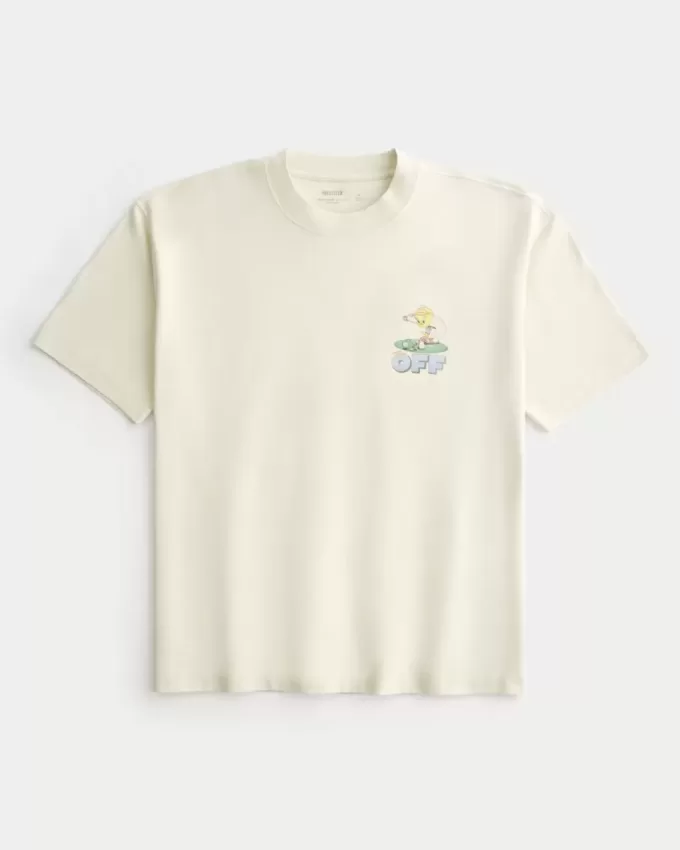 Boxy Heavyweight Tweety Golf Graphic Tee