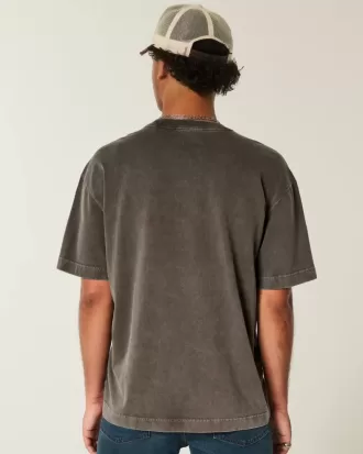 Boxy Heavyweight Washed Cotton Crew T-Shirt Boxy Heavyweight Washed Cotton Crew T-Shirt