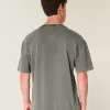 Boxy Heavyweight Washed Cotton Crew T-Shirt Boxy Heavyweight Washed Cotton Crew T-Shirt