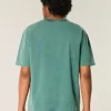 Boxy Heavyweight Washed Cotton Crew T-Shirt Boxy Heavyweight Washed Cotton Crew T-Shirt