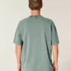 Boxy Heavyweight Washed Cotton Crew T-Shirt Boxy Heavyweight Washed Cotton Crew T-Shirt