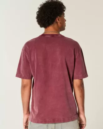 Boxy Heavyweight Washed Cotton Crew T-Shirt