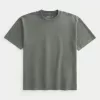 Boxy Heavyweight Washed Cotton Crew T-Shirt Boxy Heavyweight Washed Cotton Crew T-Shirt
