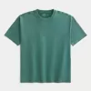 Boxy Heavyweight Washed Cotton Crew T-Shirt Boxy Heavyweight Washed Cotton Crew T-Shirt