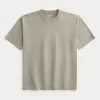 Boxy Heavyweight Washed Cotton Crew T-Shirt