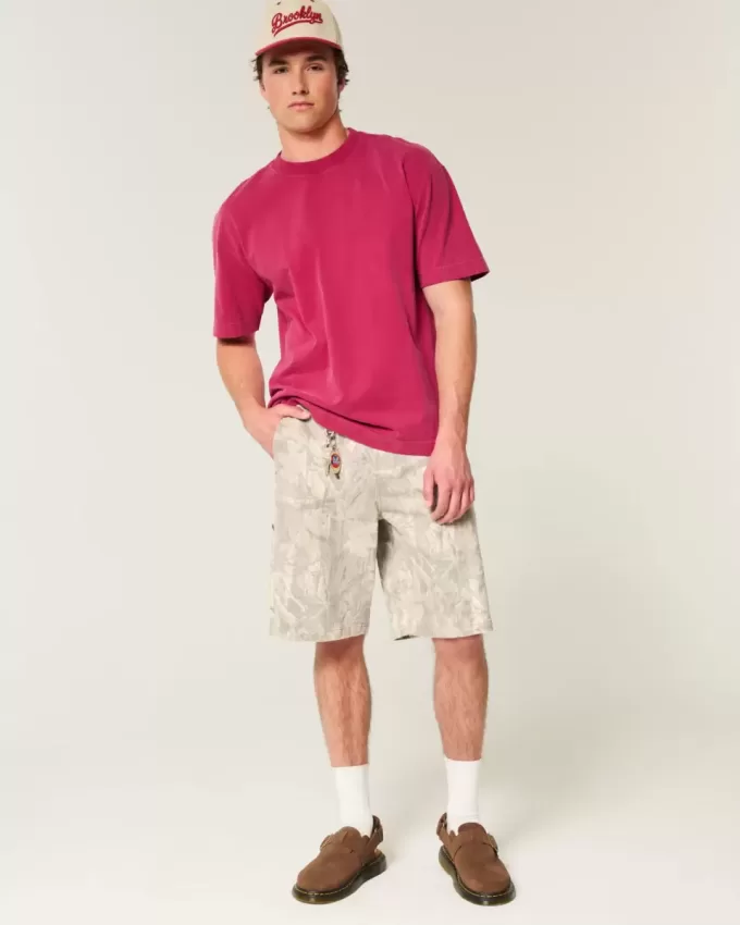 Boxy Heavyweight Washed Crew T-Shirt Boxy Heavyweight Washed Crew T-Shirt