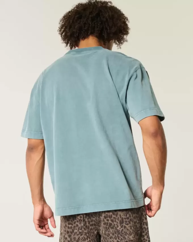 Boxy Heavyweight Washed Crew T-Shirt Boxy Heavyweight Washed Crew T-Shirt