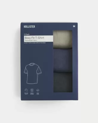 Boxy Heavyweight Washed Crew T-Shirt 3-Pack