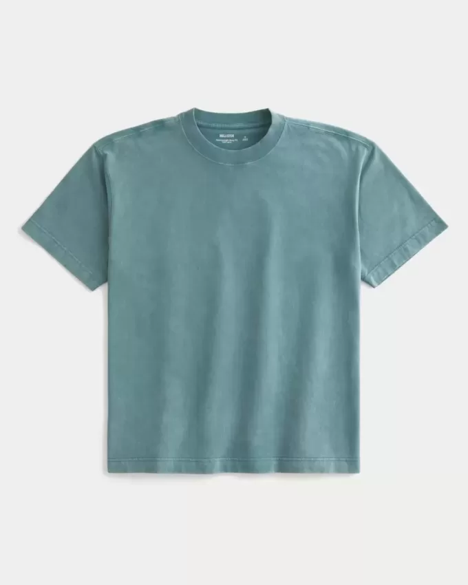 Boxy Heavyweight Washed Crew T-Shirt Boxy Heavyweight Washed Crew T-Shirt
