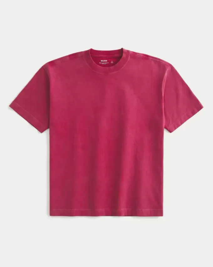 Boxy Heavyweight Washed Crew T-Shirt Boxy Heavyweight Washed Crew T-Shirt