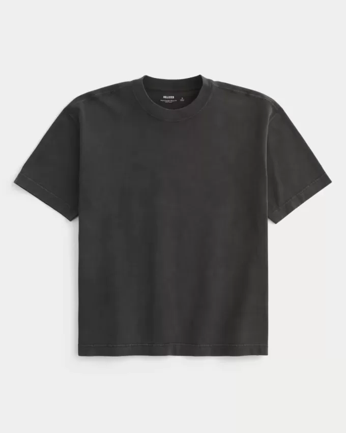 Boxy Heavyweight Washed Crew T-Shirt Boxy Heavyweight Washed Crew T-Shirt