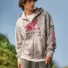 Boxy Honda Racing Graphic Zip-Up Hoodie Boxy Honda Racing Graphic Zip-Up Hoodie