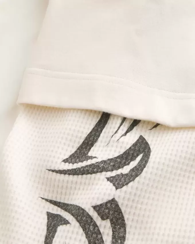 Boxy Layered Thermal Graphic Shirt Boxy Layered Thermal Graphic Shirt