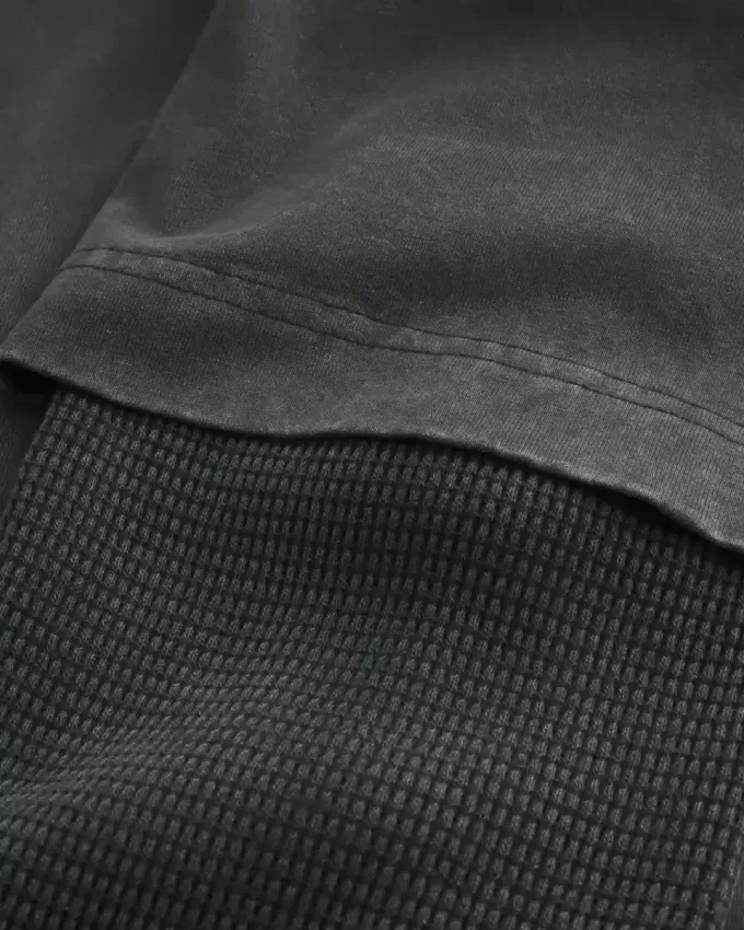 Boxy Layered Thermal Tokyo Graphic Shirt Boxy Layered Thermal Tokyo Graphic Shirt