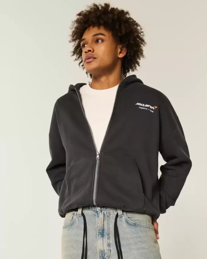 Boxy McLaren Graphic Zip-Up Hoodie Boxy McLaren Graphic Zip-Up Hoodie