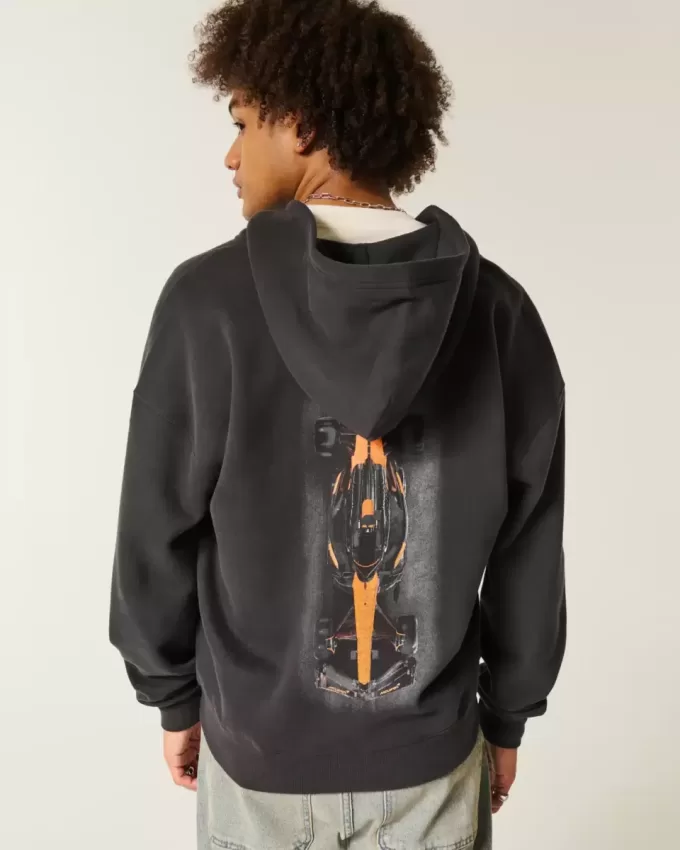 Boxy McLaren Graphic Zip-Up Hoodie Boxy McLaren Graphic Zip-Up Hoodie