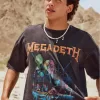 Boxy Megadeth Tour Graphic Tee