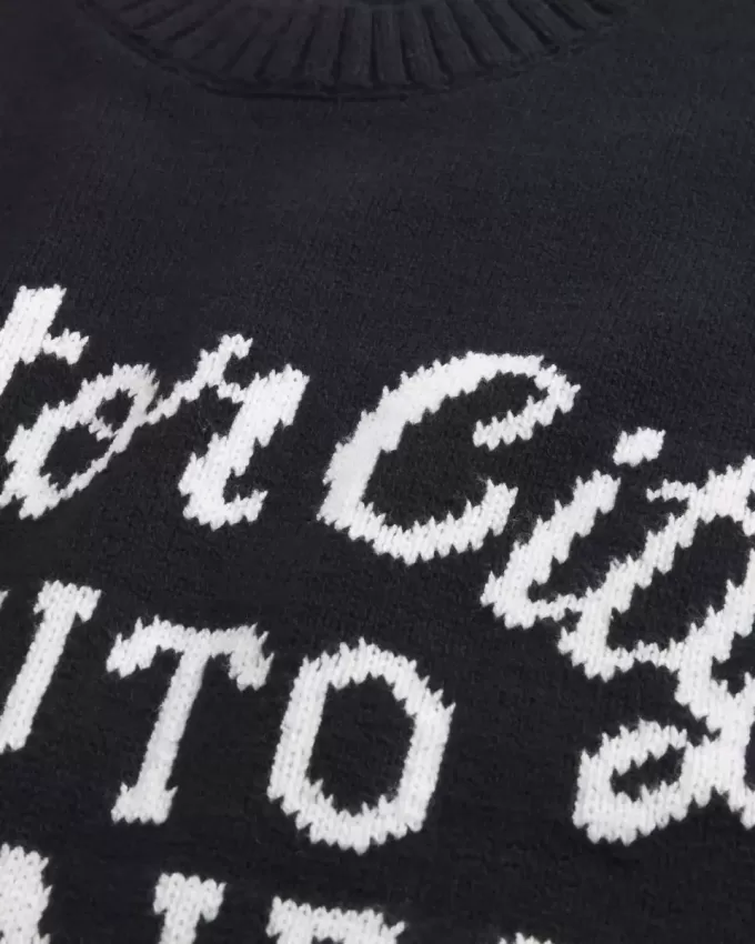 Boxy Motor City Auto Repairs Graphic Crew Sweater Boxy Motor City Auto Repairs Graphic Crew Sweater