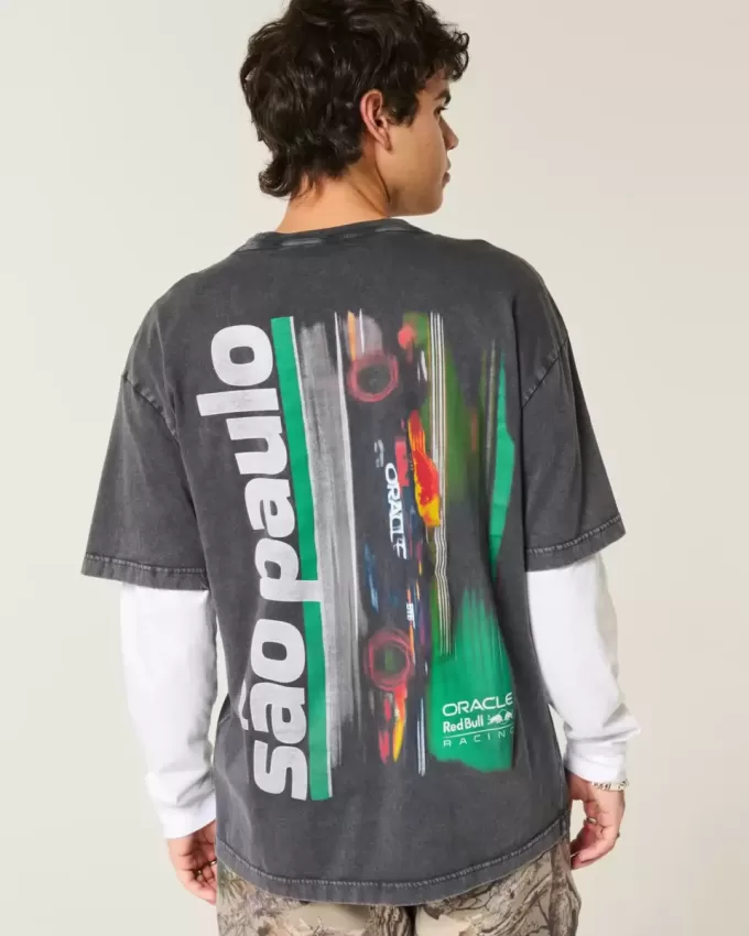 Boxy Oracle Red Bull Racing Graphic Tee Boxy Oracle Red Bull Racing Graphic Tee