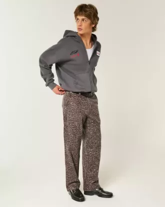 Boxy Oracle Red Bull Racing Graphic Zip-Up Hoodie