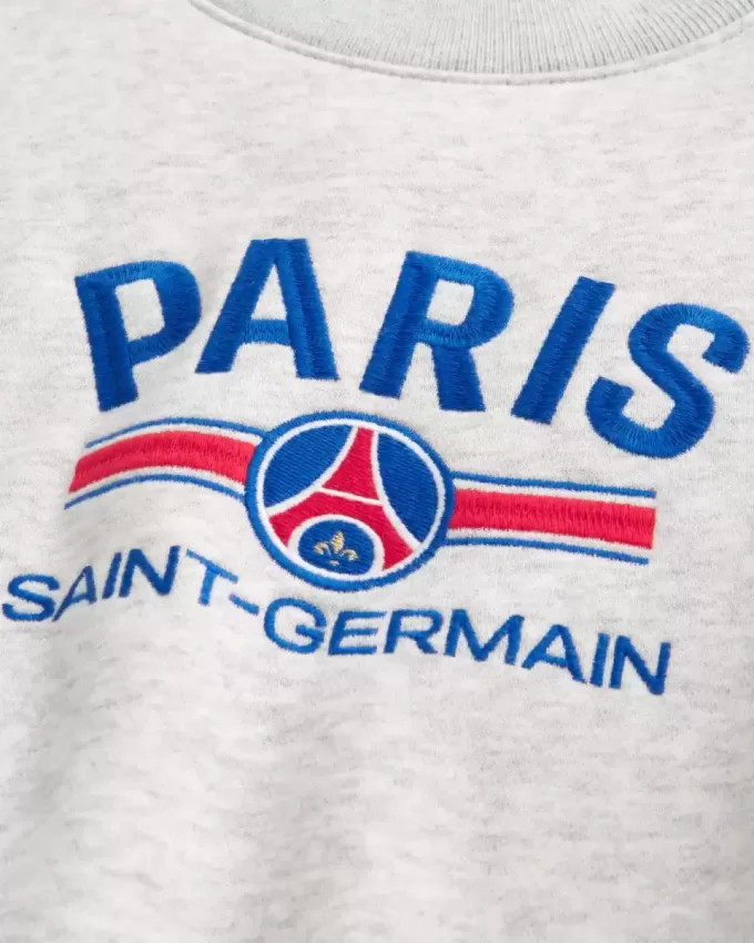 Boxy Paris Saint-Germain Graphic Crew Sweatshirt Boxy Paris Saint-Germain Graphic Crew Sweatshirt