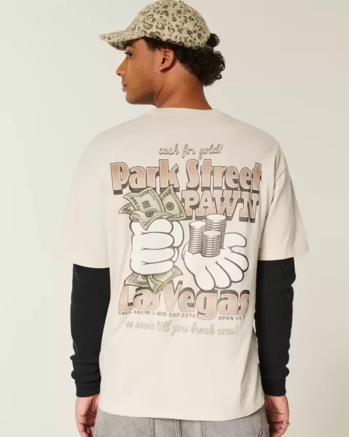 Boxy Park Street Pawn Graphic Tee