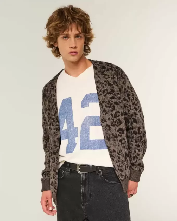 Boxy Pattern Cardigan Boxy Pattern Cardigan