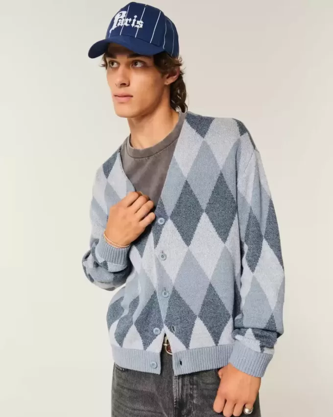 Boxy Pattern Cardigan Boxy Pattern Cardigan