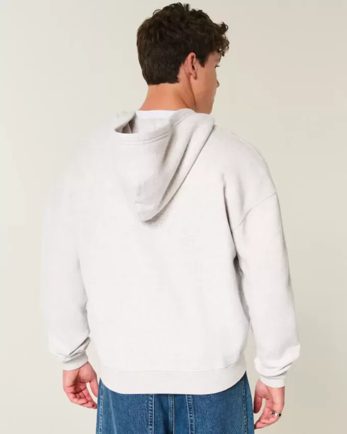 Boxy Providence Rhode Island Graphic Zip-Up Hoodie Boxy Providence Rhode Island Graphic Zip-Up Hoodie