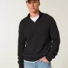 Boxy Quarter-Zip Sweater