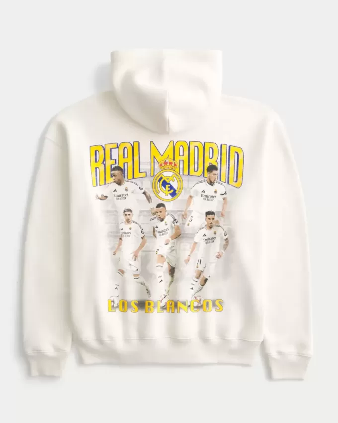 Boxy Real Madrid CF Graphic Hoodie Boxy Real Madrid CF Graphic Hoodie