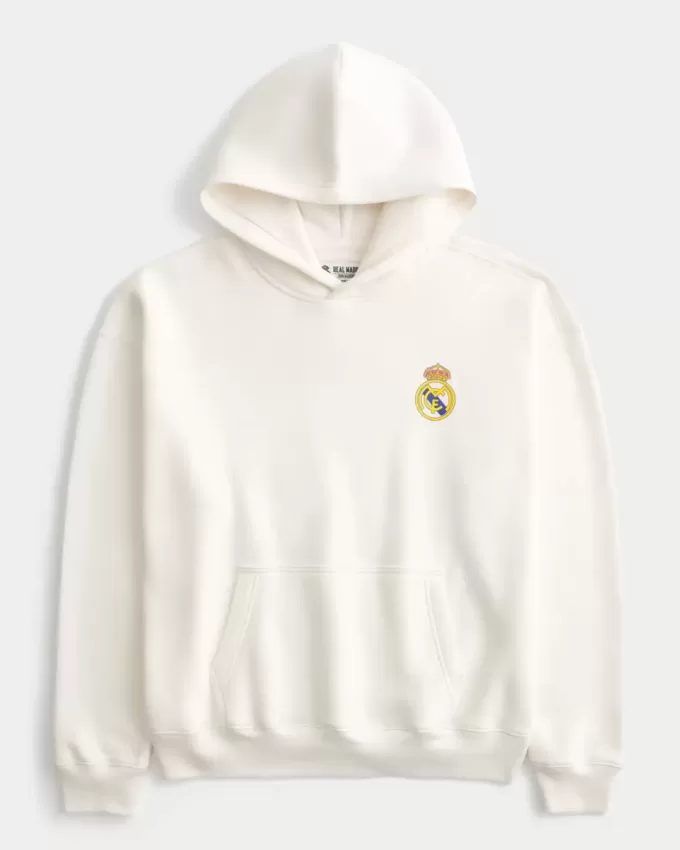 Boxy Real Madrid CF Graphic Hoodie Boxy Real Madrid CF Graphic Hoodie
