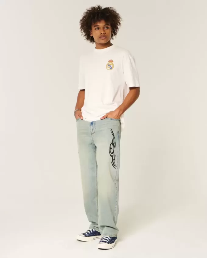 Boxy Real Madrid CF Graphic Tee Boxy Real Madrid CF Graphic Tee