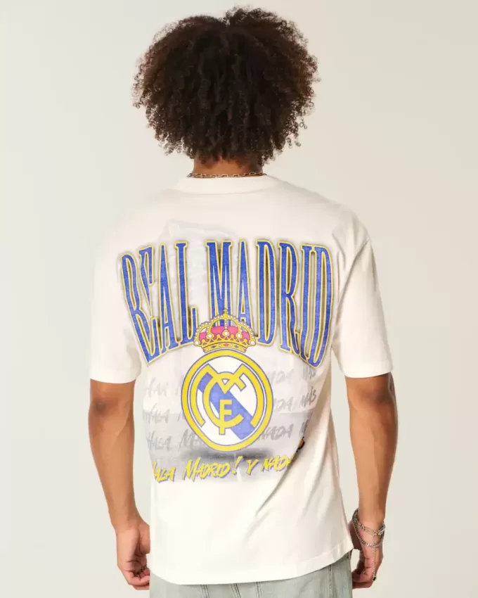 Boxy Real Madrid CF Graphic Tee Boxy Real Madrid CF Graphic Tee
