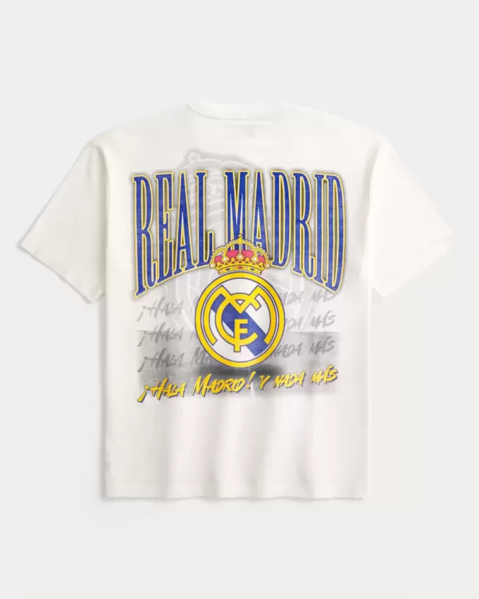 Boxy Real Madrid CF Graphic Tee Boxy Real Madrid CF Graphic Tee