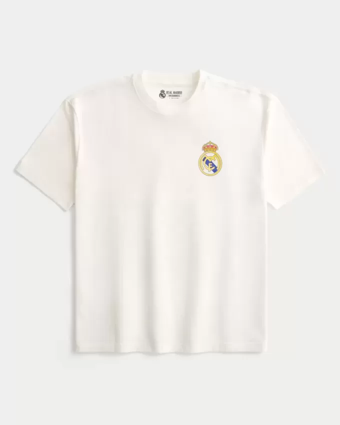 Boxy Real Madrid CF Graphic Tee Boxy Real Madrid CF Graphic Tee