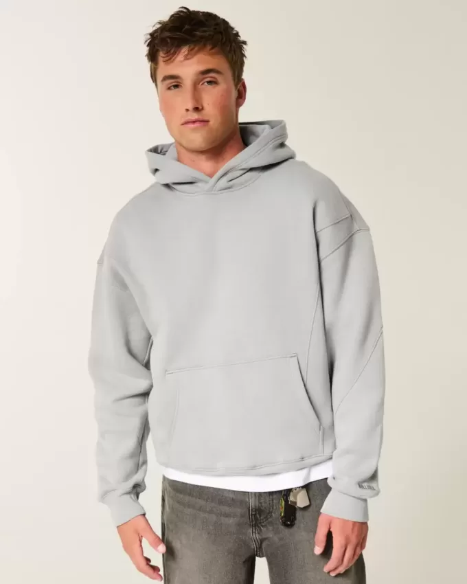Boxy Seamed Hoodie Boxy Seamed Hoodie