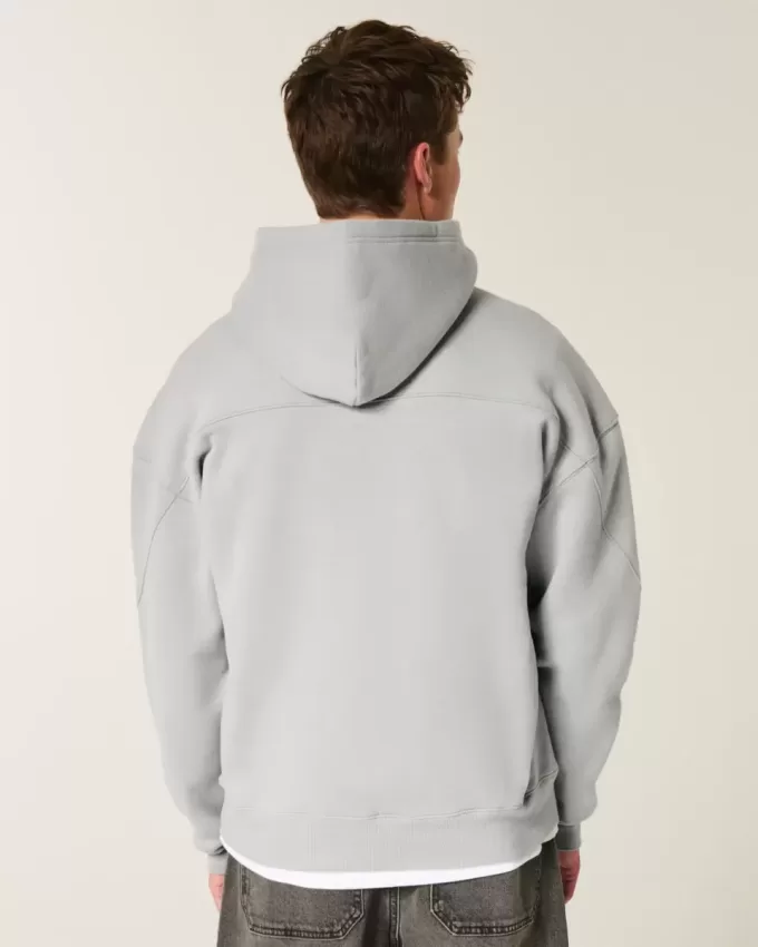 Boxy Seamed Hoodie Boxy Seamed Hoodie